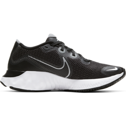 Nike Renew Run W - Black/White/Dark Smoke Gray/Metallic Silver