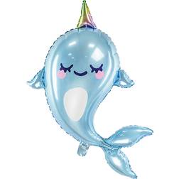 PartyDeco Foil Ballons Narwhal