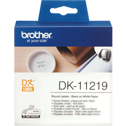 Brother DK Label Black on White