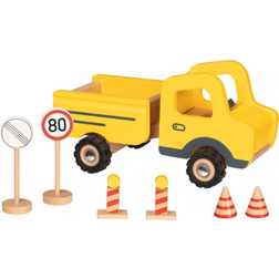 Goki Construction site Vehicle with Traffic Signs 55894