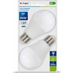 V-TAC 7288 LED Lamps 9W E27 2-pack