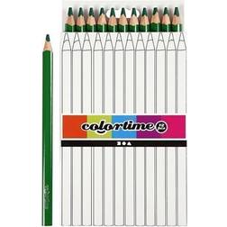 Colortime Jumbo Colored Pencil Green 5mm 12 pack