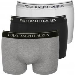 Polo Ralph Lauren Stretch Cotton Trunk 3-pack - White/Heather/Black