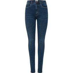 Only Royal Hw Skinny Fit Jeans - Blue/Dark Blue Denim