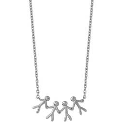 ByBiehl Together Family 4 Necklace - Silver