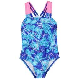Speedo Disney Frozen Allover Swimsuit - Blue/Turquoise/Pink ( 807970C783-3)