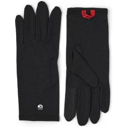 Hesta Merino Wool Liner Long 5-Finger Gloves - Black