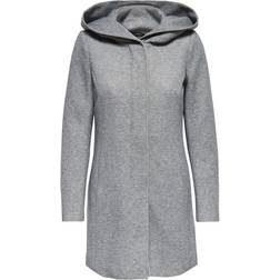 Only Classic Coat - Grey/Light Grey Melange