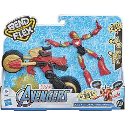 Hasbro Marvel Avengers 2 in 1 Bend & Flex Rider Iron Man