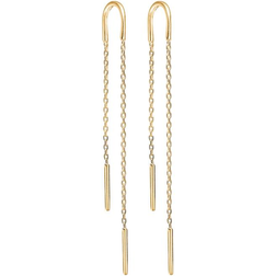ENAMEL Copenhagen Hoop Chain Earrings - Gold