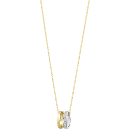 Georg Jensen Fusion Necklace - Gold/White Gold/Diamonds