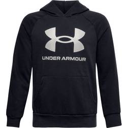 Under Armour Boy's UA Rival Fleece Big Logo Hoodie - Black (1357585-001)