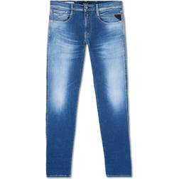 Replay Slim Fit Hyperflex Anbass Jeans - Medium Blue