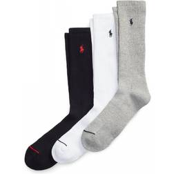 Polo Ralph Lauren Crew Socks 3-pack - Black/White/Grey