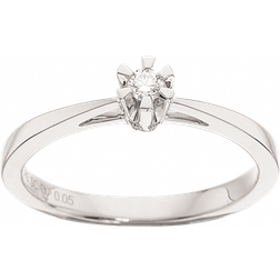 Scrouples Princess Ring - White Gold/Diamond