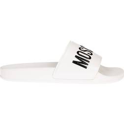 Moschino Logo Slide - White
