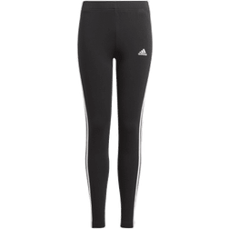 adidas Girls' Badge of Sport 3-Stripes Leggings Junior - Black/White (GN4046)