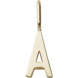 Design Letters Bogstav 10mm Til Personlig Halskæde A-Z - Guld