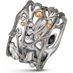 Ole Lynggaard Forest Ring - Silver/Gold/Diamonds