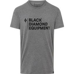 Black Diamond Stacked Logo T-shirt - Charcoal Heather