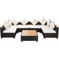 vidaXL 42751 Loungesæt, 1 borde inkl. 6 sofaer