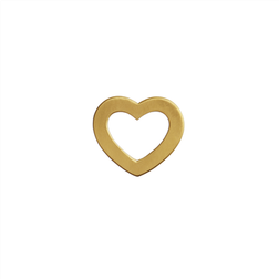 Stine A Open Love Heart Pendant - Gold