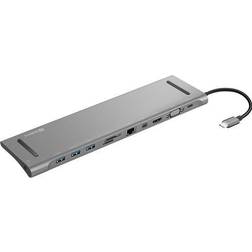 Sandberg USB-C -HDMI/VGA/USB A/RJ45/3.5mm M-F Adapter