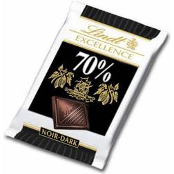 Lindt Excellence 70% Mørk Chokolade 5.5g 200stk