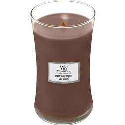 Woodwick Stone Washed Suede Large Duftlys 609g