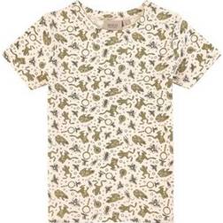 Wheat Wagner SS T-shirt - Eggshell Frogs