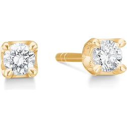 Mads Z Crown Earrings (0.30ct) - Gold/Diamond