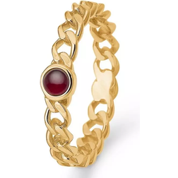 Mads Z Poetry Ring - Gold/Ruby