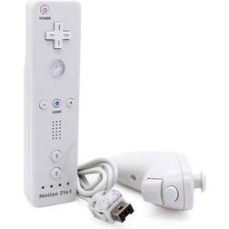 MTK Nintendo Wii Motion Plus Remote + Nunchuck - White