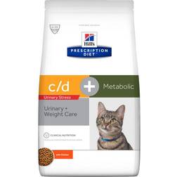 Hill's Prescription Diet c/d Urinary Stress + Metabolic Cat Food with Chicken 1.5