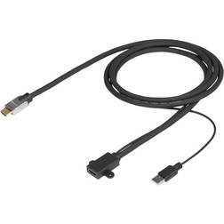 VivoLink USB A-HDMI/HDMI M-F 2m