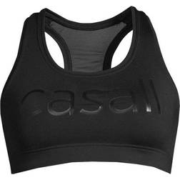 Casall Iconic Wool Sports Bra - Black Logo