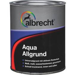 Albrecht Aqua Allgrund Metalmaling Hvid 0.75L