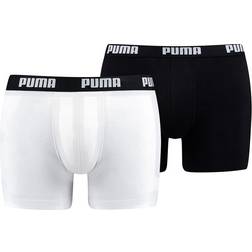 Puma Basic Men's Boxers 2-pack - White/Black