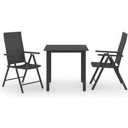 vidaXL 3060046 Havemøbelsæt, 1 borde inkl. 2 stole