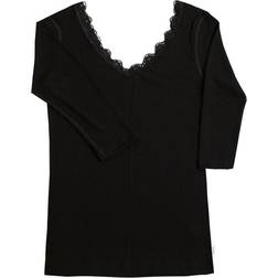 Joha Kate 3/4 Sleeve Blouse - Black
