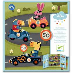 Djeco Recyclable Stickers Cars