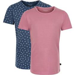 Minymo Basic T-shirt 2-pack - Mesa Rose (3933 585)