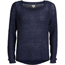 Only Geena Xo Knitted Sweater - Navy Blazer