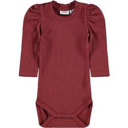 Name It Rib Romper - Red/Spiced Apple (13187459)