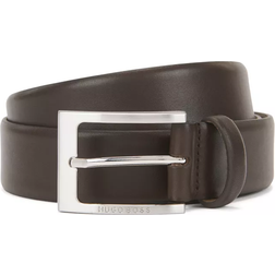 HUGO BOSS Barnabie Leather Belt - Dark Brown