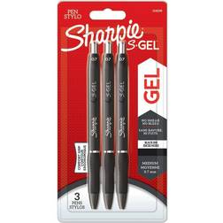 Sharpie S Gel 0.7mm Black 3-pack