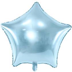 PartyDeco Foil Ballons Star 48cm Sky Blue