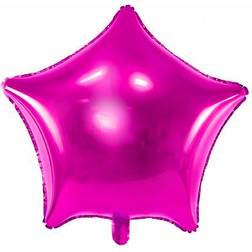 PartyDeco Foil Ballons Star 48cm Dark Pink