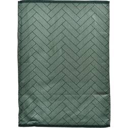 Södahl Tiles Gæstehåndklæde Grøn (70x50cm)