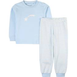 Fixoni Star Print Pajamas - Light Blue